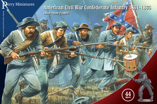Perry Miniatures American Civil War Confederate Infantry 1861-65 - Wargames  Emporium