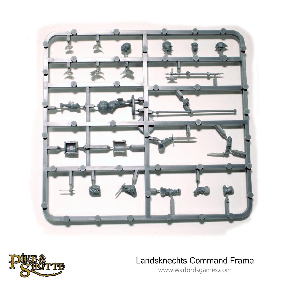 Pike & Shotte Landsknect command frame single sprue 28mm