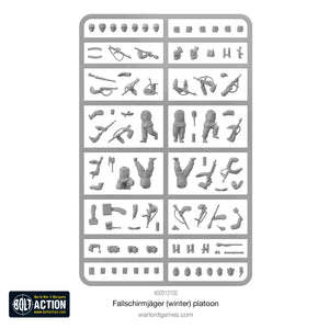 WWII German Fallschirmjager Winter Single Sprue Bolt Action 28mm