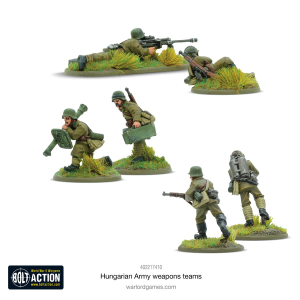 Bolt Action Hungarian Army Weapons Teams - Wargames Emporium