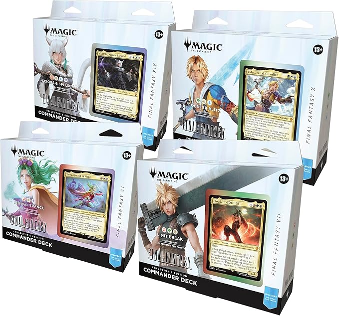 Magic: The Gathering - Final Fantasy - Collector's Edition Commander Deck Bundle (All 4 Collector's Decks)