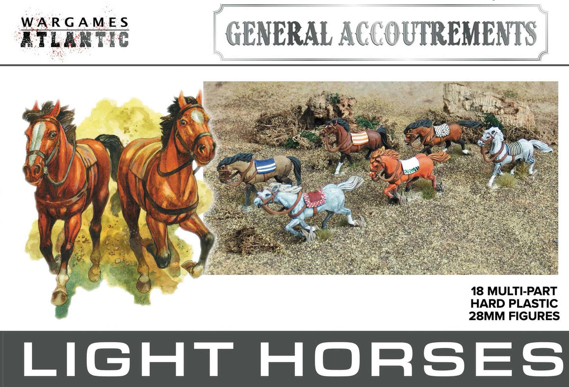 Wargames Atlantic General  Accoutrements: Light Horses 28mm