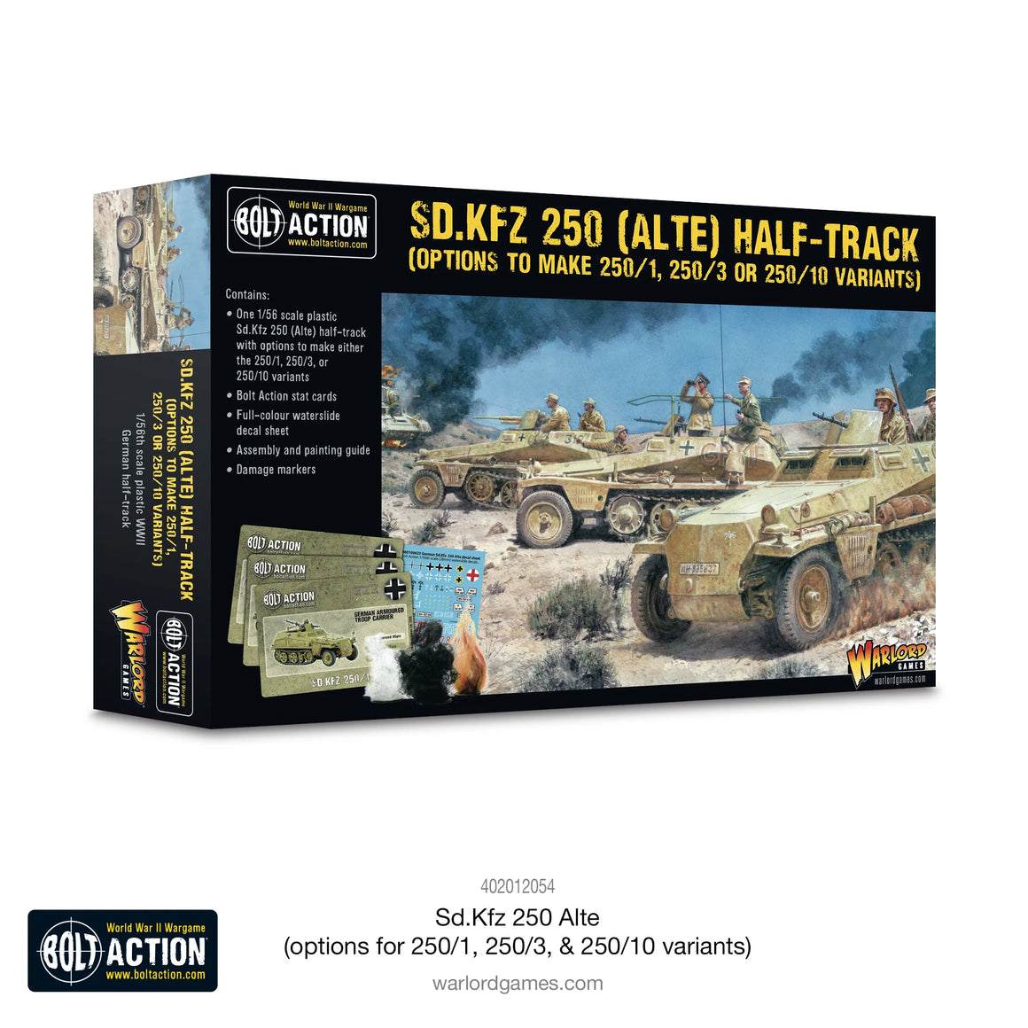 Bolt Action - Sd.Kfz 250 (Alte) Half-Track (Options To Make 250/1, 250/3 Or 250/10 Variants)