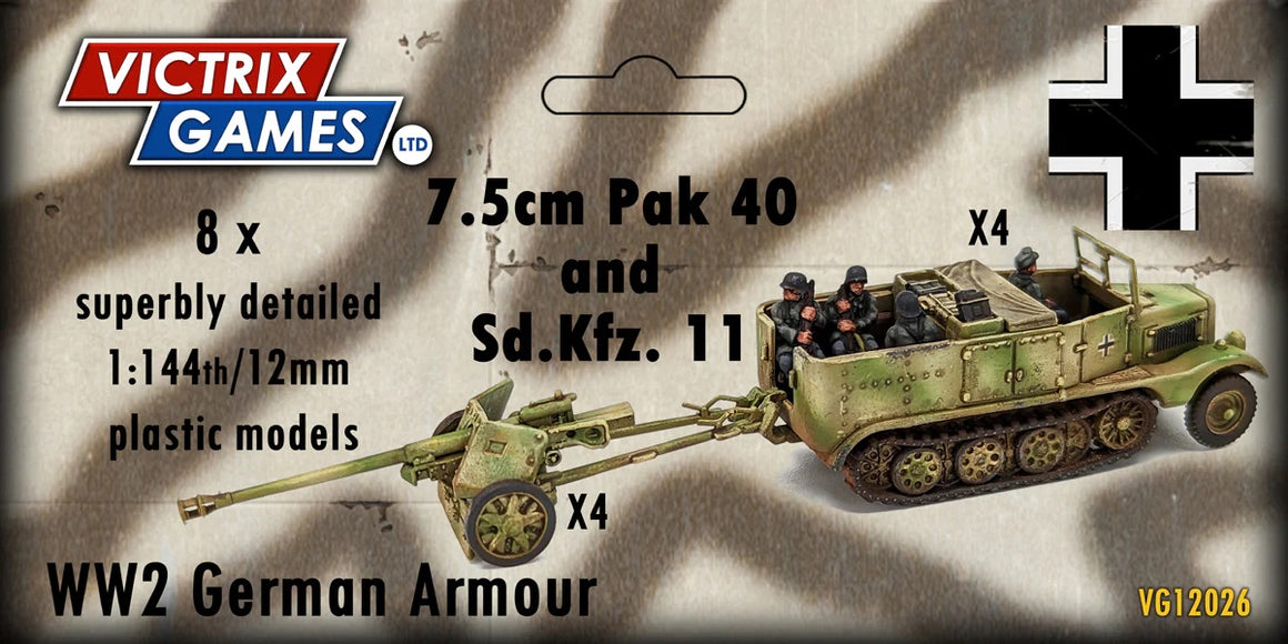 Victrix Pak 40 + Sd.Kfz.11 VG12026 1:144th 12mm