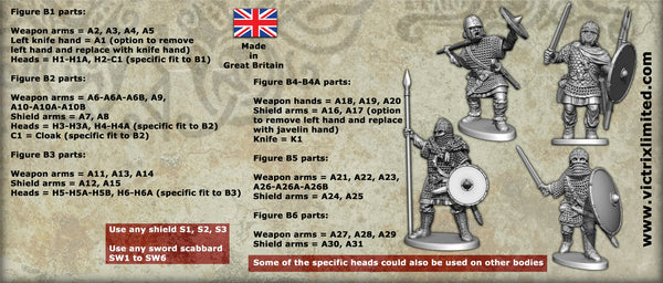 Victrix VXDA017 - Early Saxon Armoured Warriors - Wargames Emporium