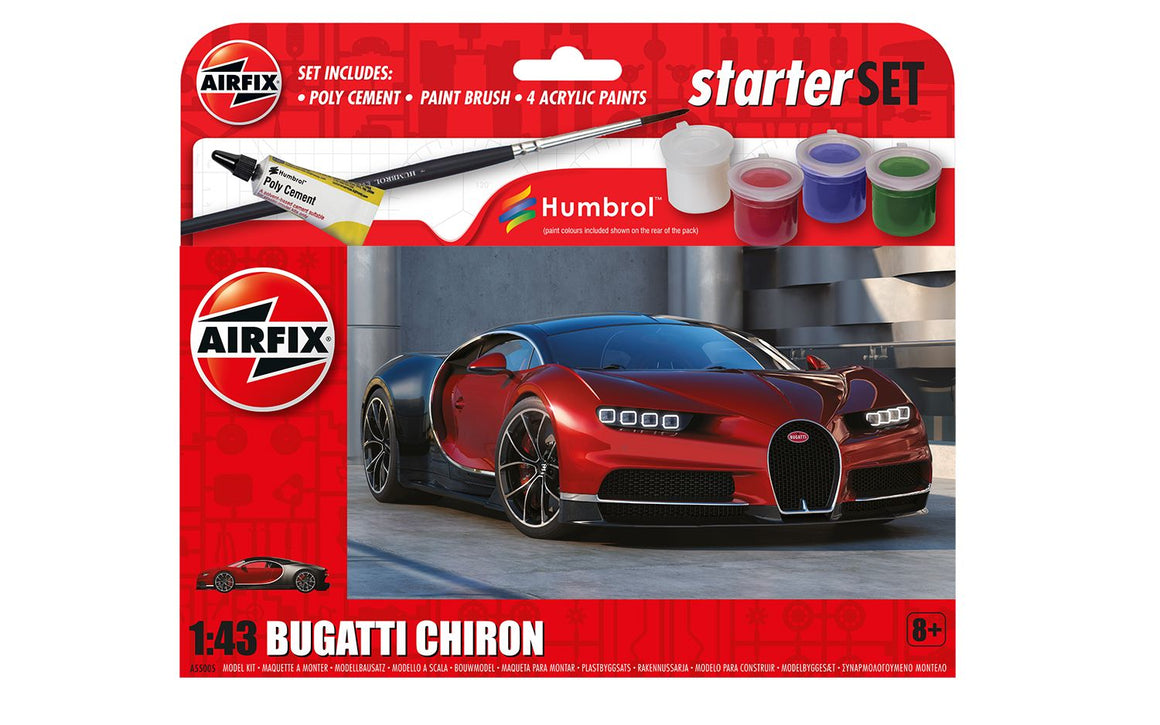 Airfix - 1:43 Bugatti Cheyron Starter Set