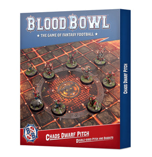 Bloodbowl: Chaos Dwarf Team - Double-sided pitch and dugouts Set