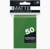 Ultra PRO - 50ct Pro-Matte Green Standard Deck Protectors