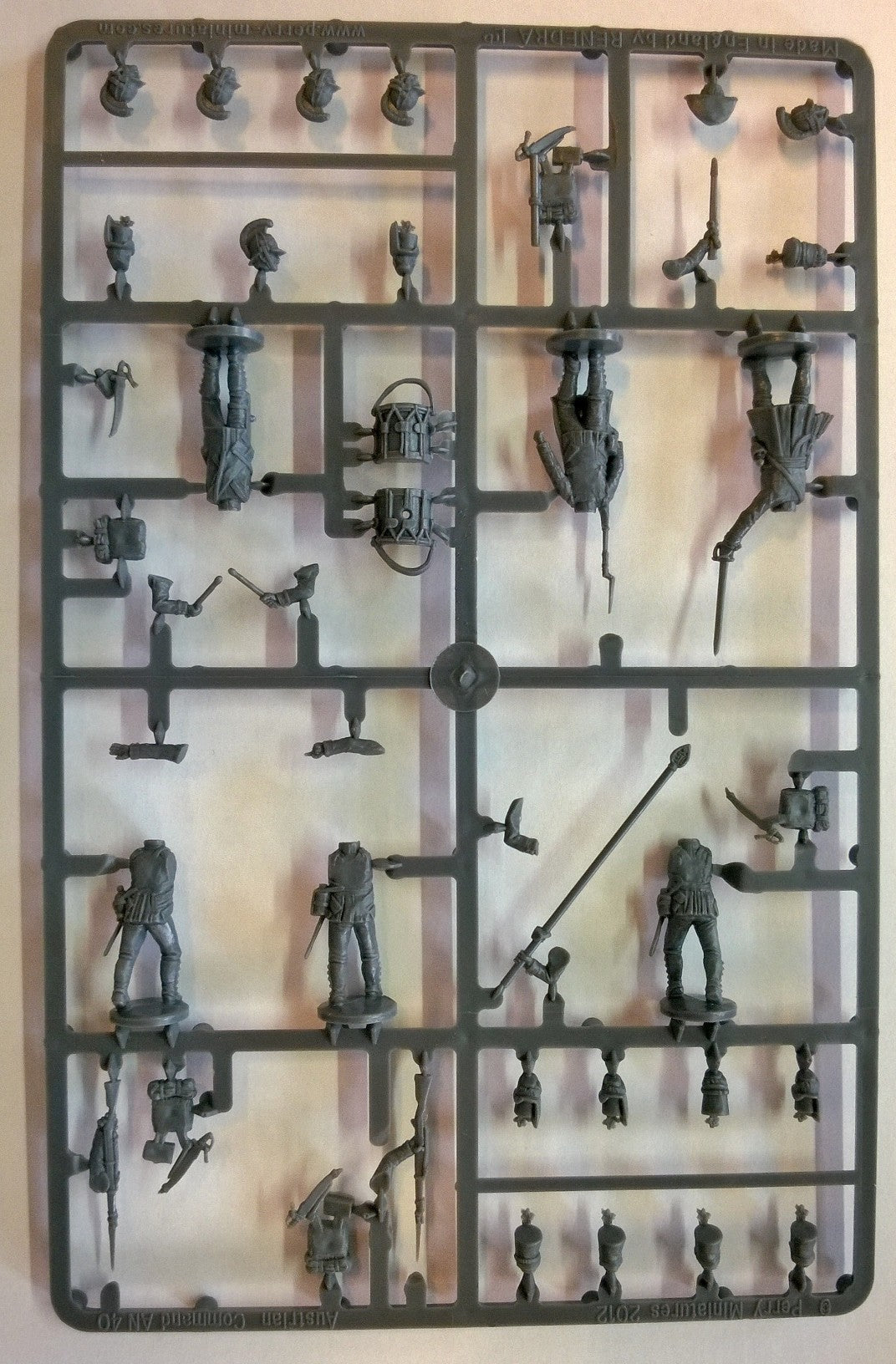 Perry miniatures Napoleonic Austrian infantry sprue